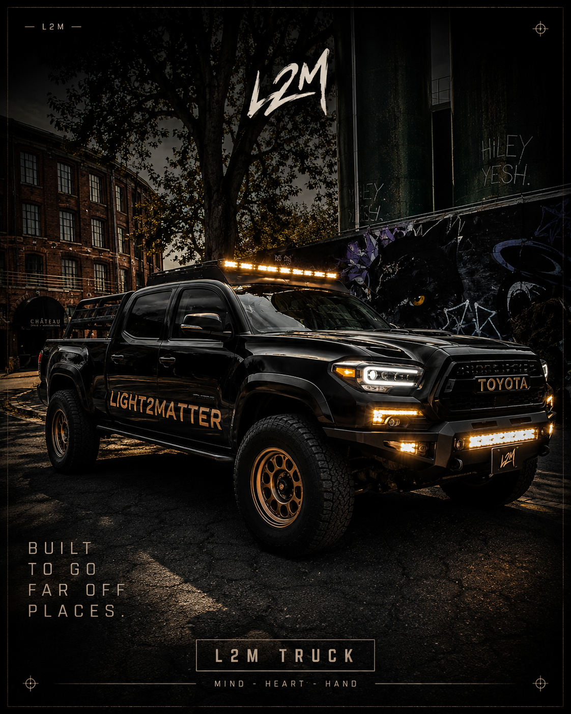 Light2Matter truck, built to go far off places